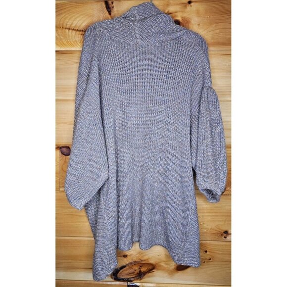 Worthington Woman Open Front Cardigan Knit Sweater Tan & Metallic Gold Size XL - Picture 2 of 10